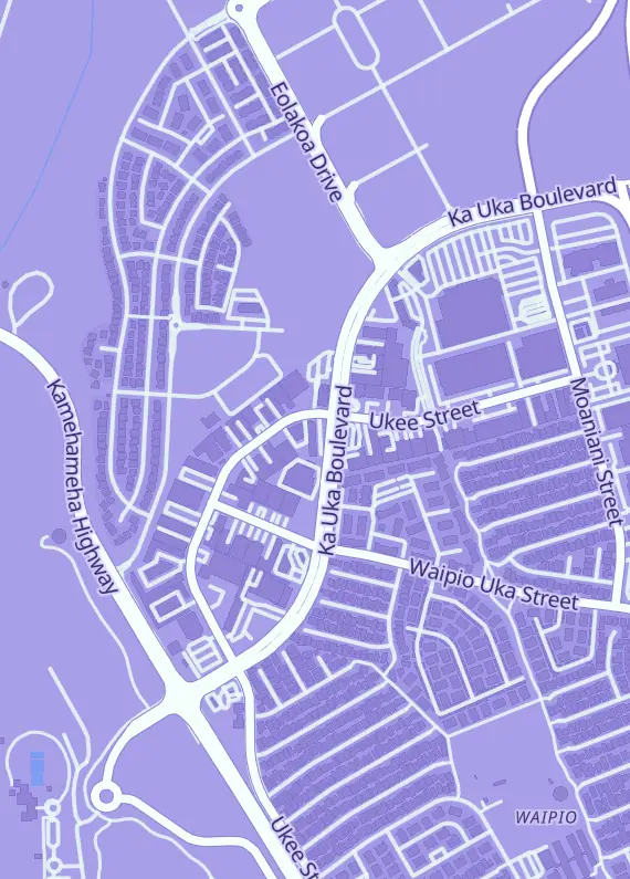 Street map around I Win Games, 94-1144 Ka Uka Blvd Ste 12, Waipahu, HI