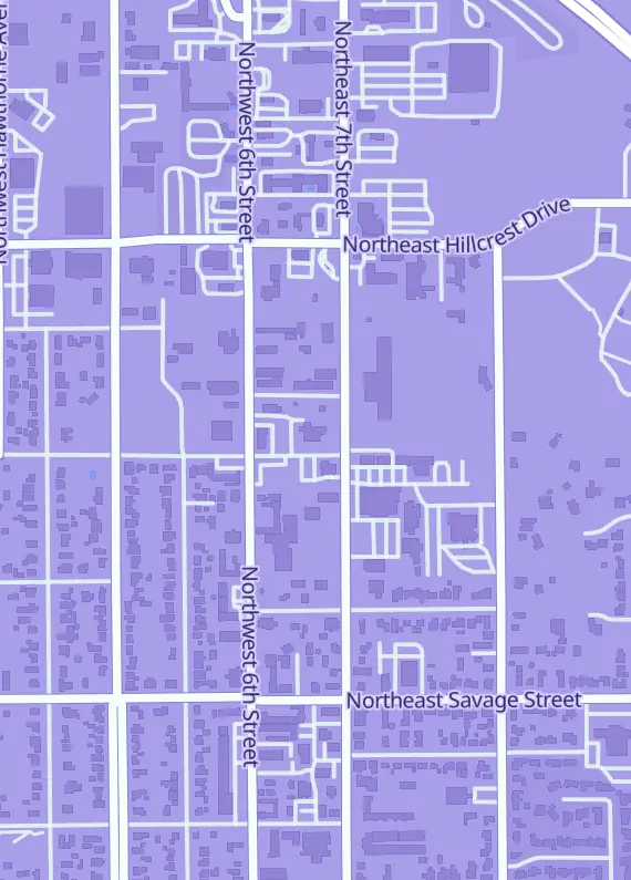 Street map around Iguana Comics, 100 NE Midland Ave, Grants Pass, OR