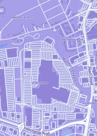 Street map around In The Zone Gaming Erie, Millcreek Township