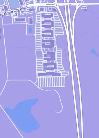 Street map around In The Zone Gaming Grove City, Springfield Township