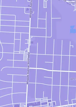 Street map around Infinite Pulls TCG and Hobby, Canton