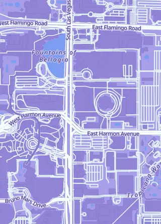 Street map around Inscriptagraphs Sports & Entertainment Memorabilia, Las Vegas