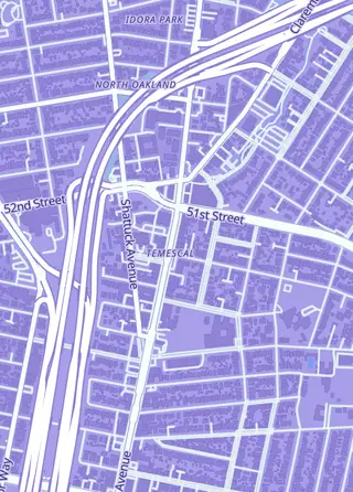 Street map around It's Your Move Games & Hobbies, Oakland