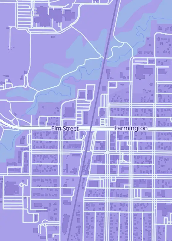 Street map around JK's Cards And Collectibles, 115 Elm St Ste F, Farmington, MN