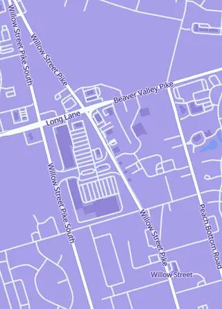 Street map around Just Press Play, Willow Street