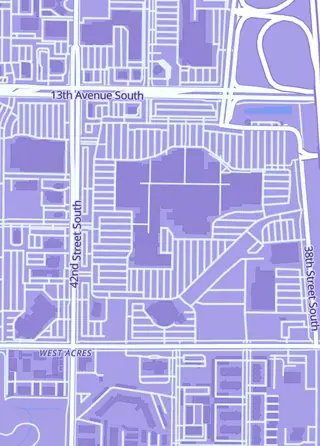 Street map around JWW Sports Cards and Gaming, Fargo