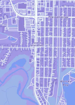 Street map around K&B Toys and Collectibles, Menomonie