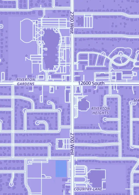 Street map around Kayfabe Cards, 12652 S 2700 W, Riverton, UT