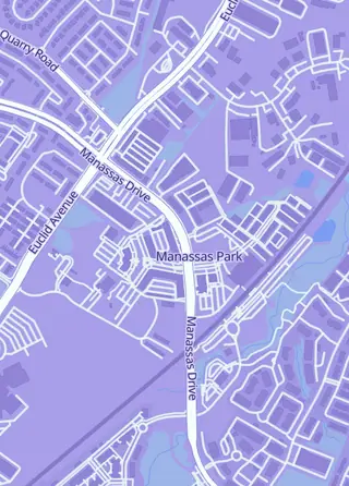 Street map around Keep It Strange Comics & Collectibles, Manassas Park