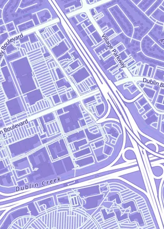 Street map around King Kong Comics and Games, Dublin