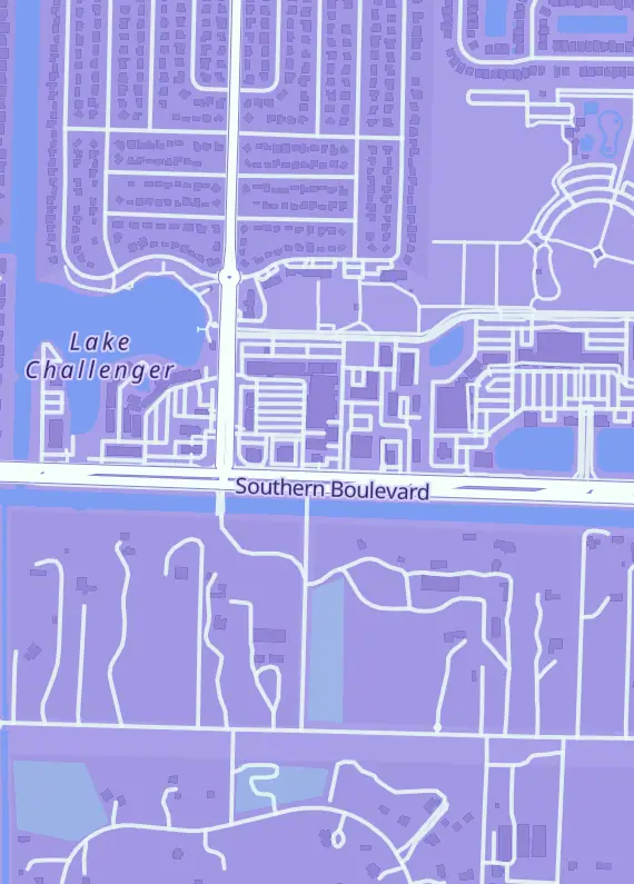 Street map around Legends On Cardboard, 220 Royal Palm Beach Blvd, Royal Palm Beach, FL