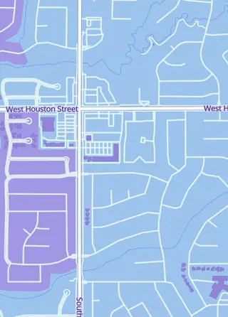 Street map around Legion TCG, Broken Arrow