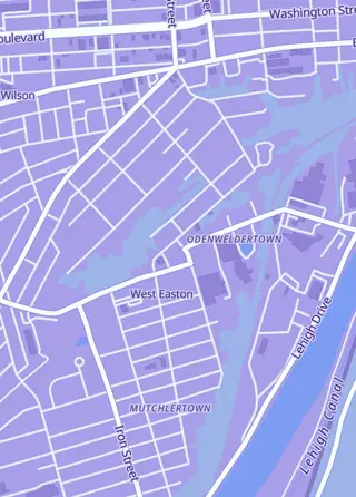 Street map around Let’s GO Cards, West Easton
