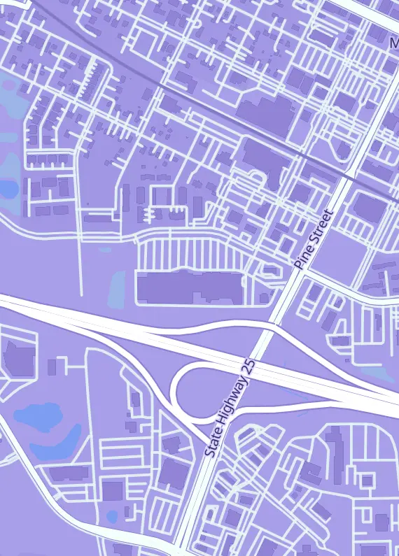 Street map around Lewis Game Shop, 220 7th St W, Monticello, MN