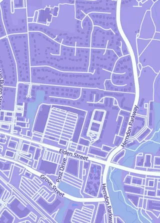 Street map around Lil’ Thingamajigs, Herndon
