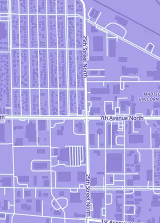 Street map around Little Big Wars, Fargo