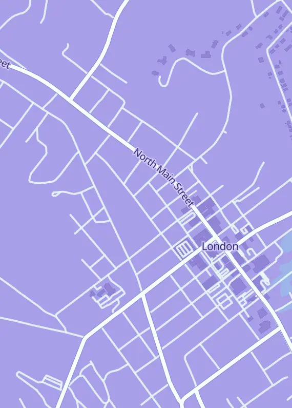 Street map around Long Street Comics, 408 N Long St, London, KY