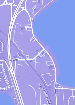 Street map around Loot Card Shop, Whitmore Lake