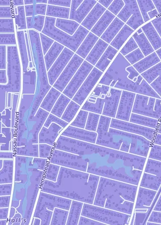 Street map around Lost4Toys Pop Culture Shop, West Hempstead