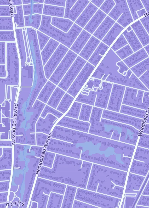 Street map around Lost4Toys Pop Culture Shop, 558 Hempstead Ave, West Hempstead, NY