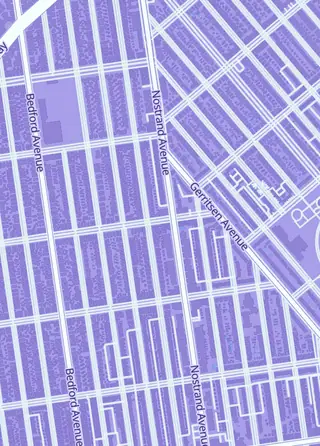 Street map around Lucky Hits Inc., New York