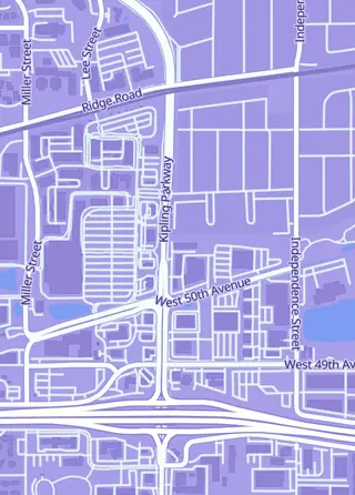 Street map around Mad Rad Retro Toys, Wheat Ridge