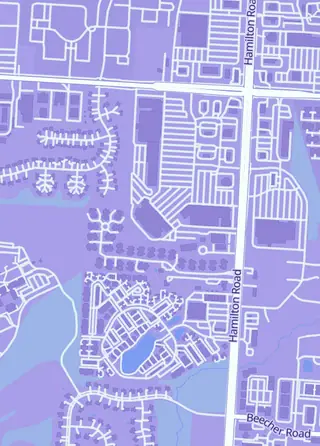 Street map around Main Phase Gaming, Gahanna