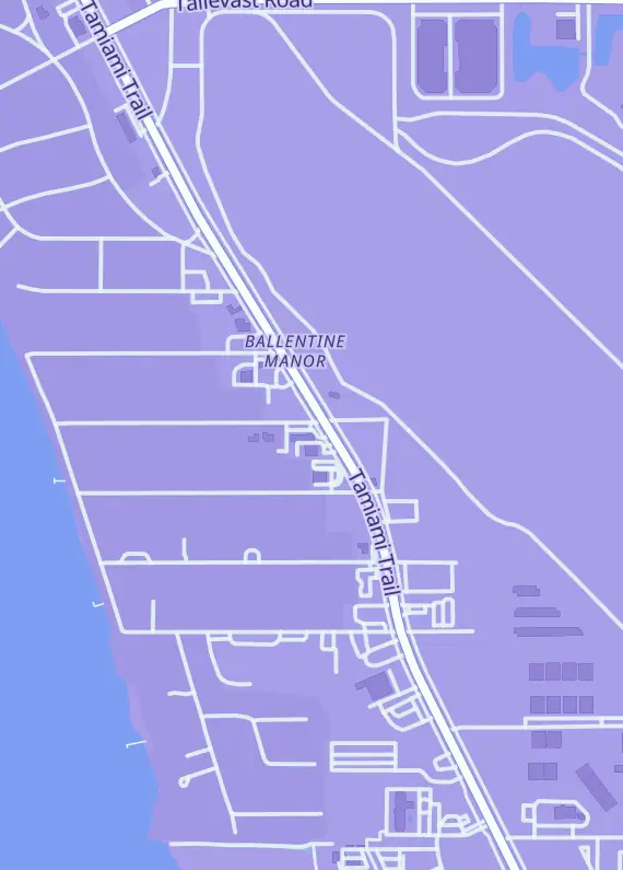 Street map around Mallard Collectibles LLC, 7910 N Tamiami Trl #102, Sarasota, FL