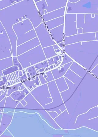 Street map around Manathril Cards and Collectibles, Williamston