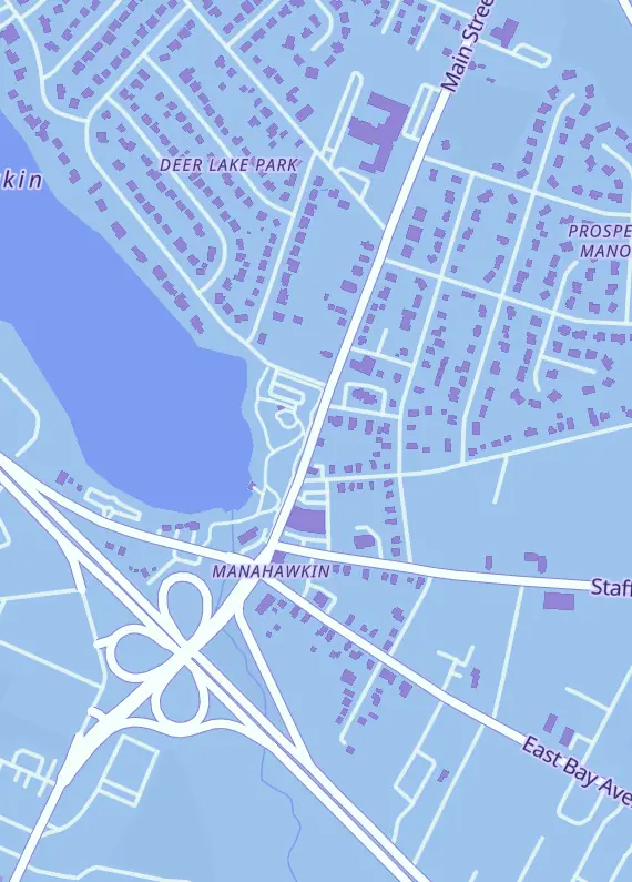 Street map around MarcDown Collectibles, 79 N Main St, Stafford Township, NJ