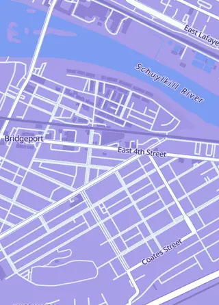 Street map around Mazz Comics and Collectibles, Bridgeport