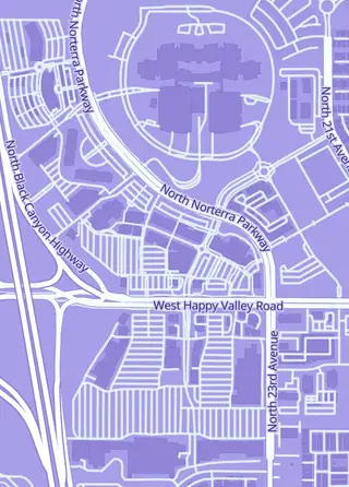 Street map around Meeples & Beyond, Phoenix