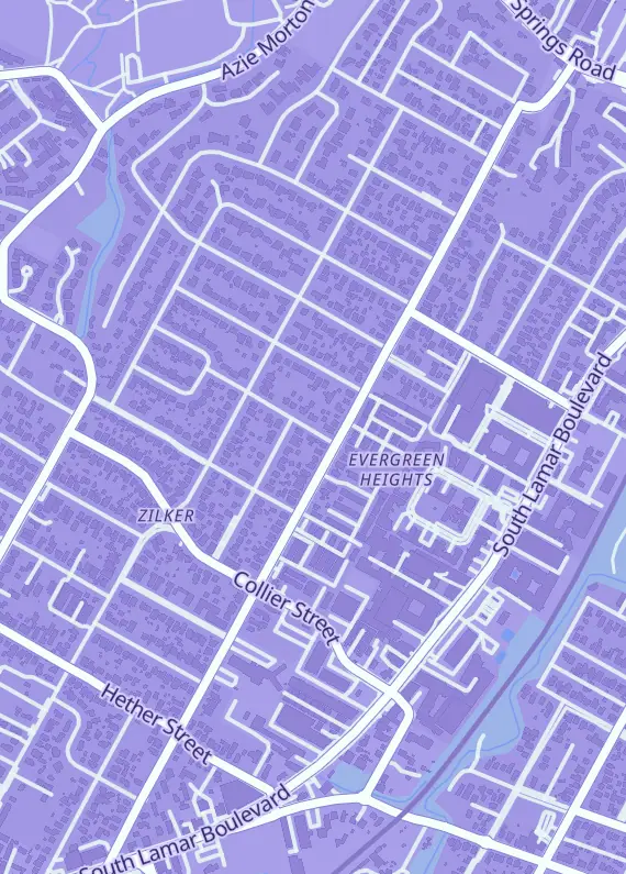 Street map around MetalMark, Austin, TX