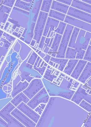 Street map around Meyers Auctions & Acquisitions, Verona