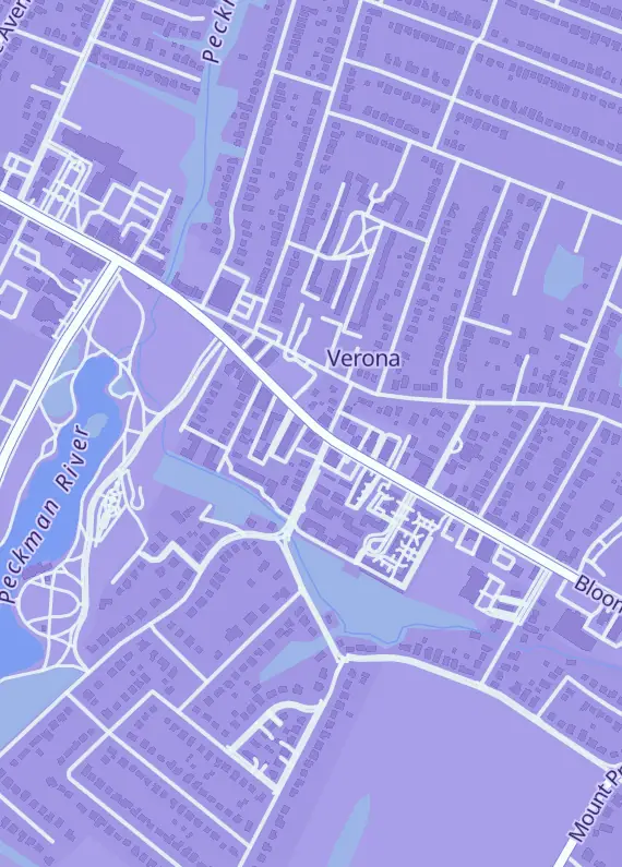 Street map around Meyers Auctions & Acquisitions, 405 Bloomfield Ave, Verona, NJ