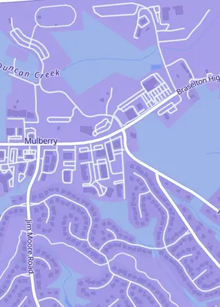 Street map around Minted TCG, Dacula