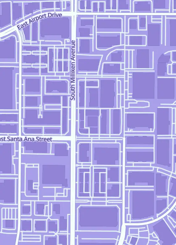 Street map around MintRoute TCG, 865 S Milliken Ave, Ontario, CA