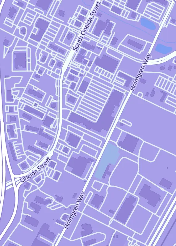 Street map around MissingNo. Games - Green Bay, 2787 S Oneida St, Green Bay, WI