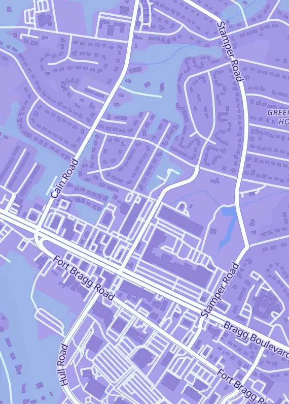 Street map around MNP Collectz, 841 Elm St, Fayetteville, NC