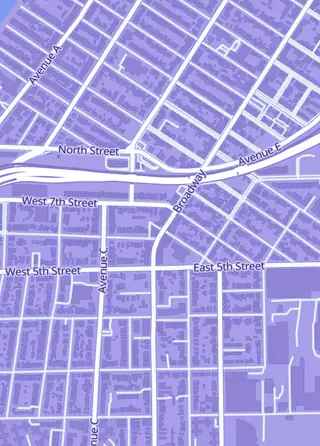 Street map around Mom and Pop Shop Collectibles LLC, Bayonne
