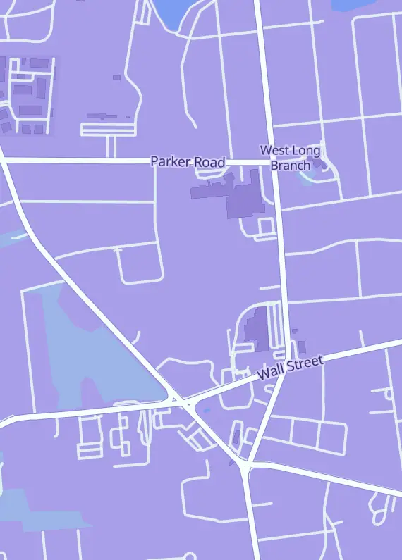 Street map around Monmouth Cards, 310 NJ-36 East, West Long Branch, NJ