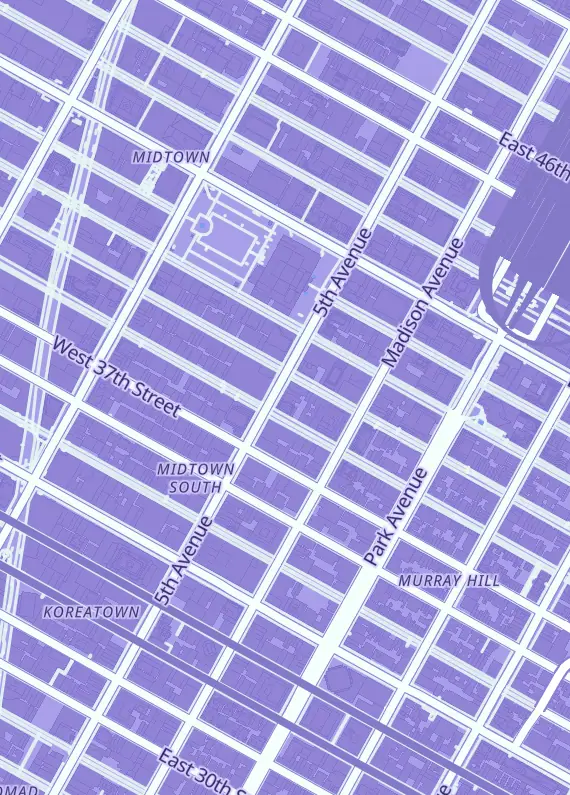 Street map around Montasy Comics NYC, 431 5th Ave 2nd floor, New York, NY
