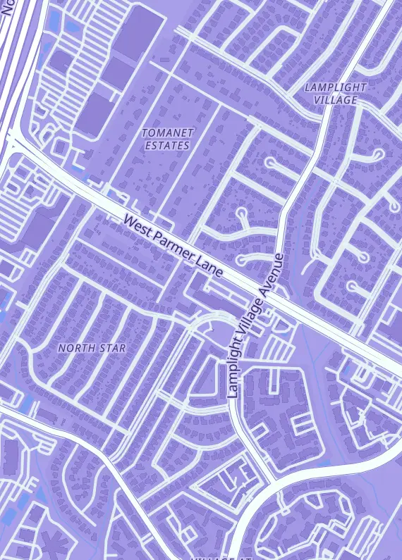 Street map around Mothership Books and Games, 2121 W Parmer Ln #119, Austin, TX