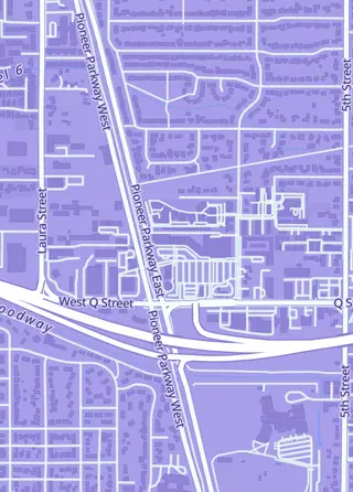Street map around Mox Valley Games, Springfield