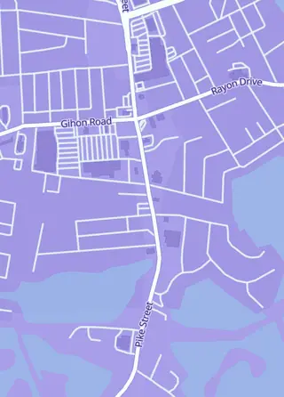 Street map around Multiverse Comics Llc, Parkersburg