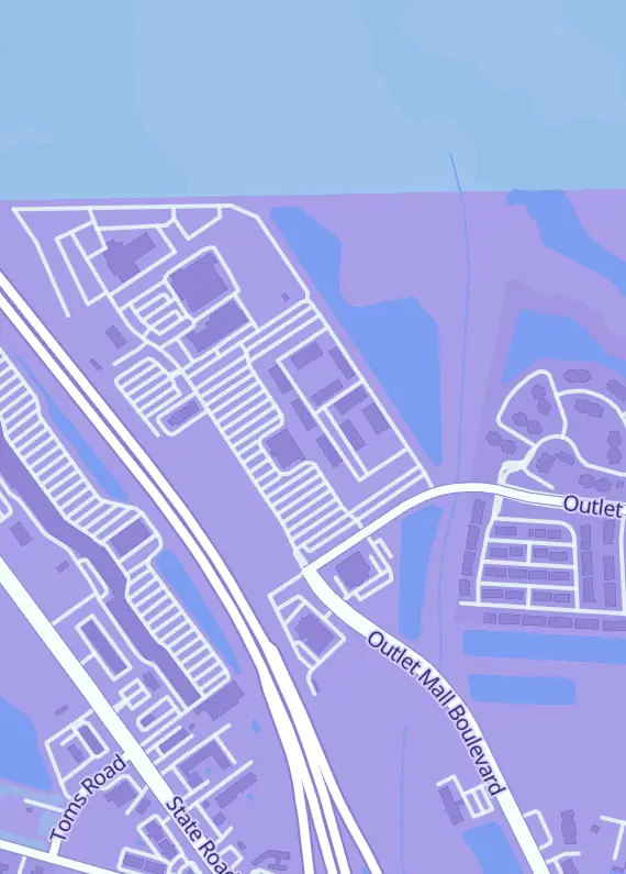 Street map around Mvp Collectibles, 500 Outlet Mall Blvd, St Augustine, FL