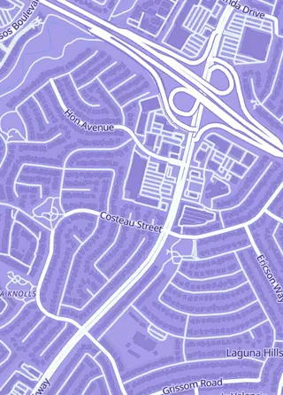 Street map around MVP Sports Cards, Laguna Hills