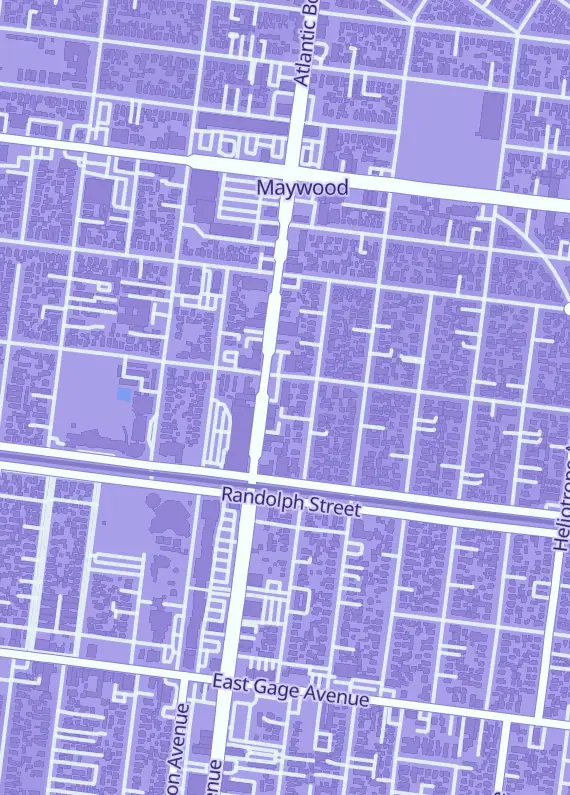 Street map around My Awesome Collectibles, 6100 Atlantic Blvd, Maywood, CA