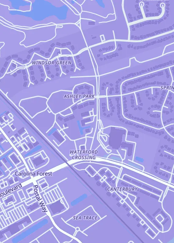 Street map around Myrtle Beach Sports Cards, 121 Gateway Rd, Myrtle Beach, SC