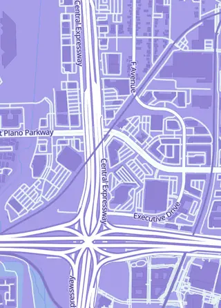 Street map around Mystery Cards & Games, Plano